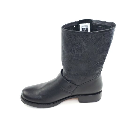 Frye Engineer Moto Biker Mid Calf Harness Boots Black Leather Womens Size 10B - Picture 10 of 12